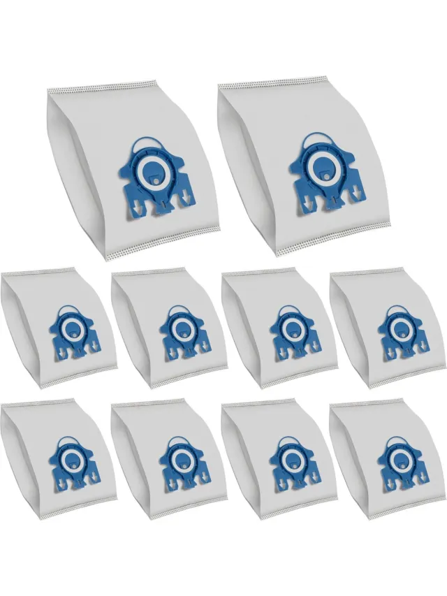 Pyreta 10 stuks Stofzuigerzak voor MIELE GN Vervangingszakken 10408410/9917730 voor MIELE Classic C1 Complete C2 C3 Serie S2 S4 S5 S6 S8 Wit