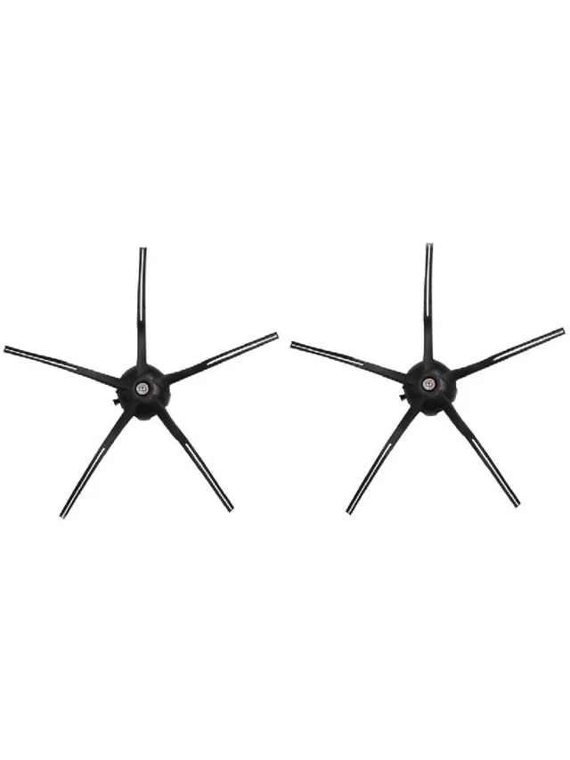 Wclavion Accessoireset robotstofzuiger - Geschikt voor Roborock Q7 MAX Plus Q7MP02-00, Q7 Plus, 2× zijborstel zwart