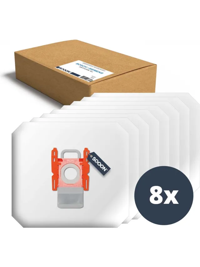 SQOON Stofzuigerzakken geschikt voor - Bosch BBZ41FGALL / BBZ16GALL / G-All XL - Het originele alternatief