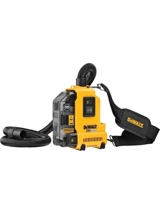 DeWalt DWH161N Stofafzuiging 18V XR Basic Body Geel