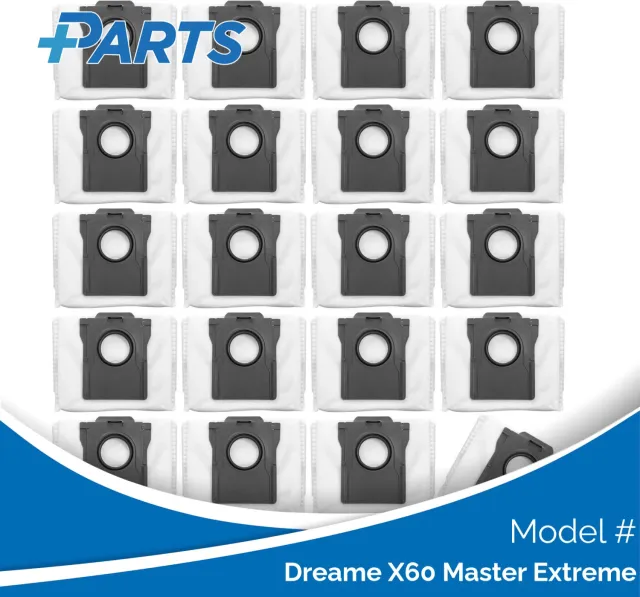 Plus.Parts Dreame X60 Master Extreme Stofzakken (20 Stuks, Plus.Parts® alternatief voor RDB8) Overig