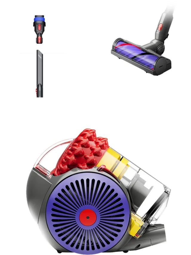 Dyson Big Ball™ sledestofzuiger - Met Motorbar™ reinigingskop - Stofzuiger - Zonder filter en stofzak - Krachtige motor Paars;Rood;Geel