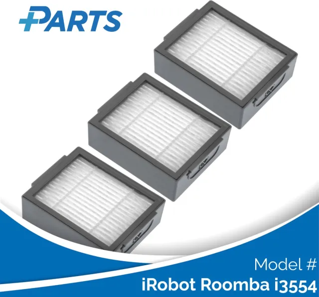 Plus.Parts iRobot Roomba i3554 Filters (3 Stuks, Plus.Parts® alternatief voor 4624876) Overig