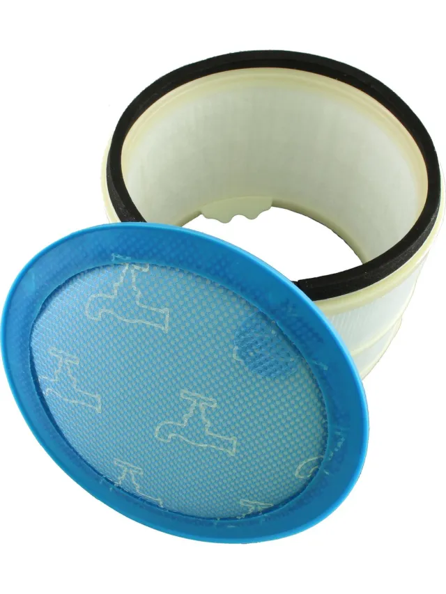 Filterpro Filterset:Pre-motor filter en HEPA post-motor filter voor Dyson DC23 en DC32 Dyson stofzuigers blauw wit