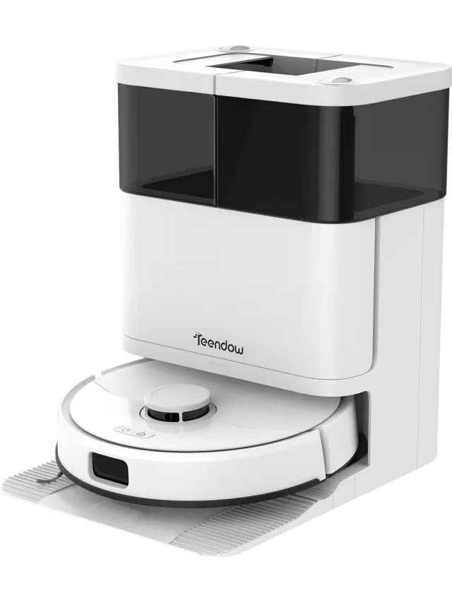 teendow D63S Ultra - Robotstofzuiger - 10.000 Pa - Heetwaterreiniging wit