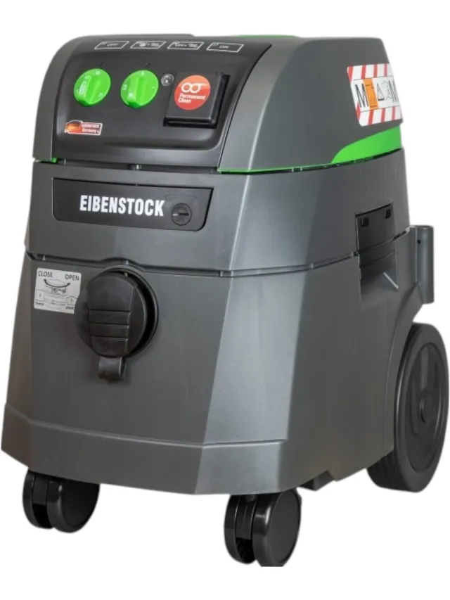 Eibenstock Industriële stofzuiger DSS 35 M iP - 1600 W - 35 l. Zwart groen