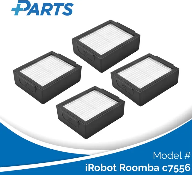 Plus.Parts iRobot Roomba c7556 Filters (4 Stuks, Plus.Parts® alternatief voor 4785883 / 4785887) Overig