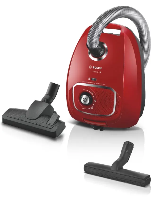 Bosch BGD38RD1H Serie 4 - Stofzuiger met zak - Rood