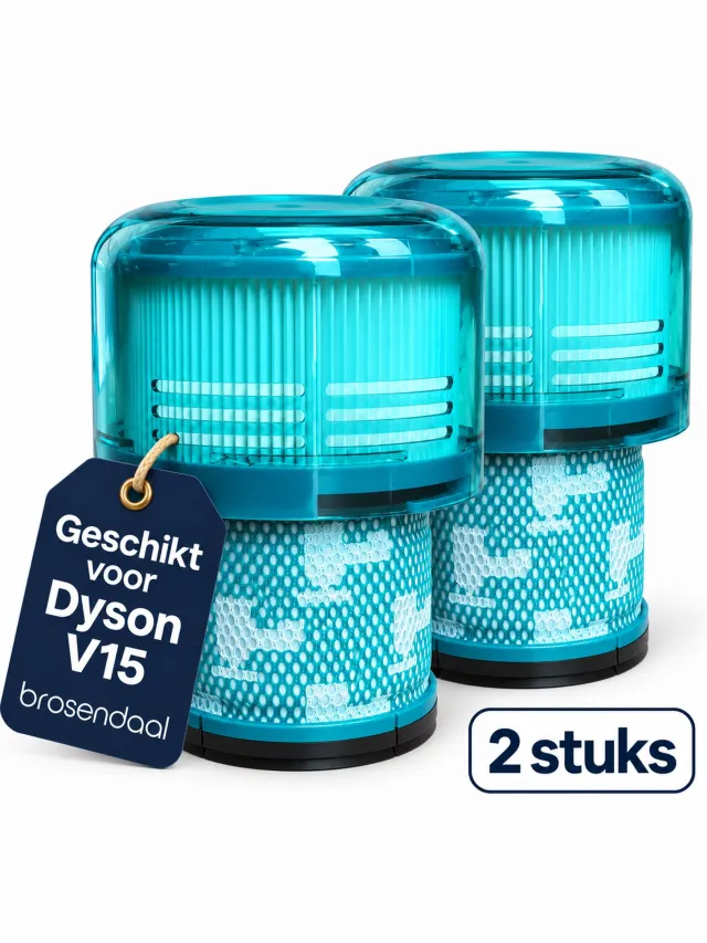 Brosendaal Filter geschikt voor Dyson V15 - Voor alle V15 modellen - SV22 | SV47 - Wasbaar en Herbruikbaar - 2 stuks