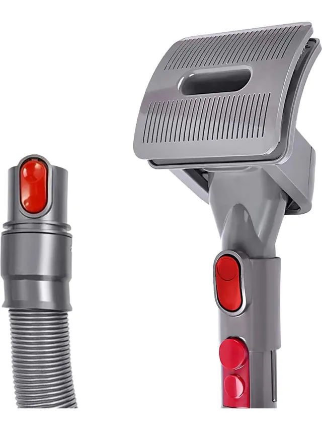 ZENC® Haarborstel met Slang Geschikt voor Dyson V15, V11, V10, V8 & V7 Steelstofzuiger - Mondstuk - Zuigmond - Stofzuigeraccessoires - Grijs pet grooming kit | grijs