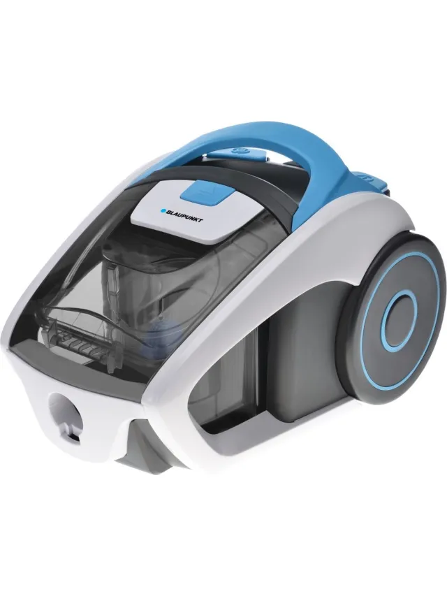 Blaupunkt VCC301 stofzuiger 700 W Trommelstofzuiger Droog Zakloos 1,2 l Wit, Zwart, Aqua-blauw