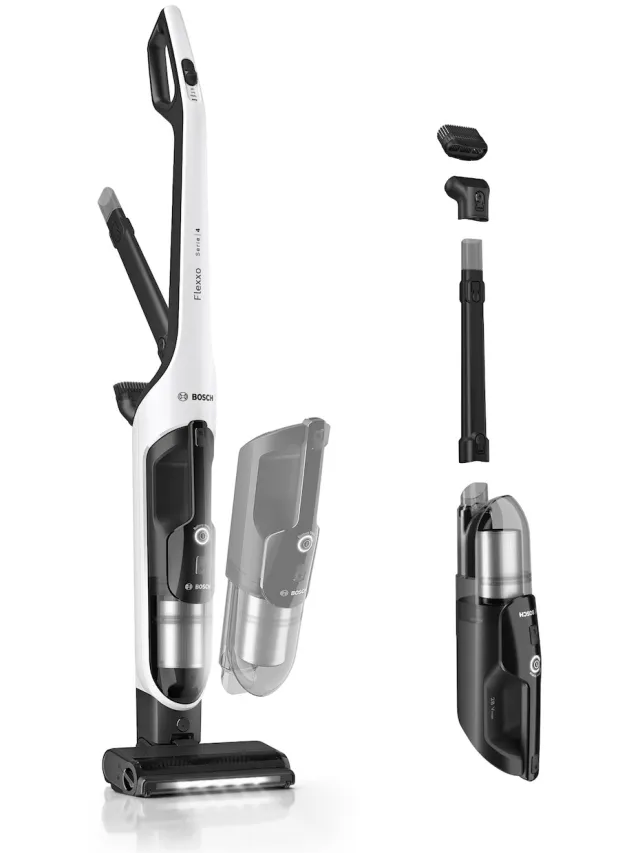 Bosch BCH4SM28 steelstofzuiger wit Blauw