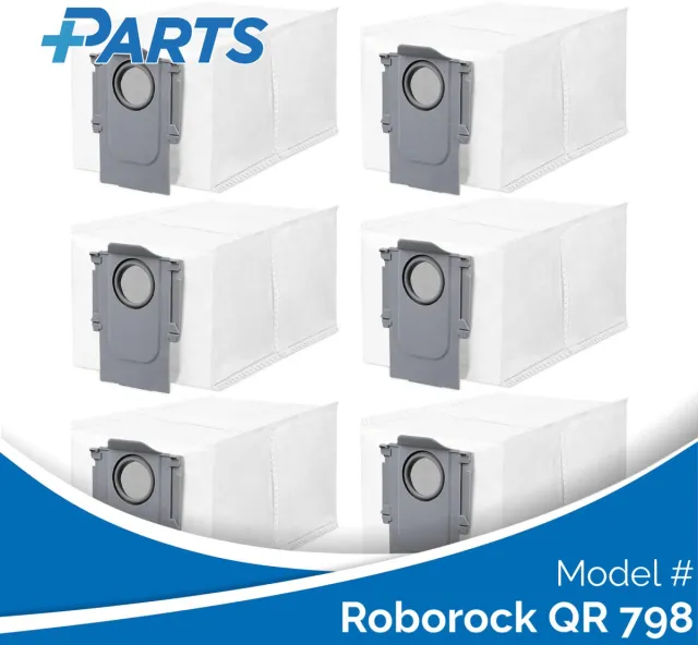Plus.Parts Roborock QR 798 Stofzakken (6 Stuks, Plus.Parts® alternatief voor 8.02.0239) Overig
