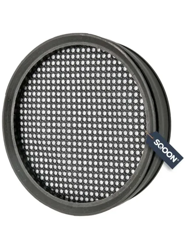 SQOON foamfilter geschikt voor Philips FC8009/01 / CP0948 - Gelijk aan model: FC8009/01, 300002763521, 300002763522 - Wasbaar stofzuigerfilter Zwart