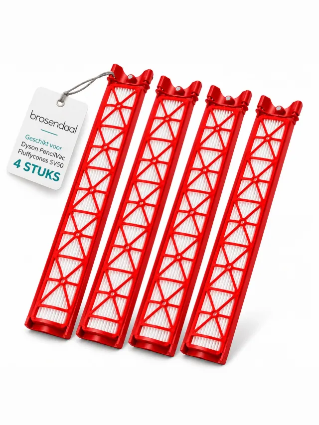Brosendaal Filter geschikt voor Dyson PencilVac Fluffycones SV50 – Vervangingsfilter 974281-01 – Stofzuigerfilter – 4 Stuks SV50 PencilVac