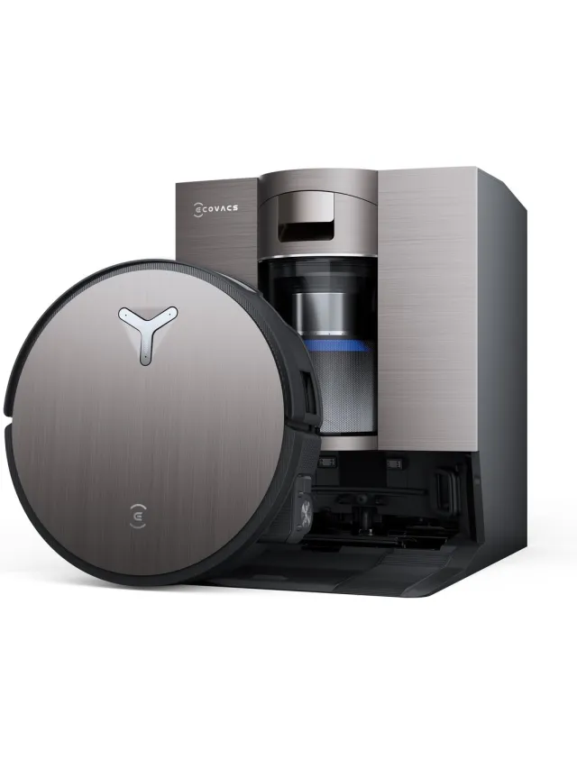 Ecovacs DEEBOT X11 Omnicyclone EU - Robotstofzuiger - Dweil functie - 19.500 Pa zuigkracht- Zelfreinigende Robotstofzuiger met Warmwater – Dweilsysteem - Automatisch Leegstation - Geschikt voor dierenharen Zwart