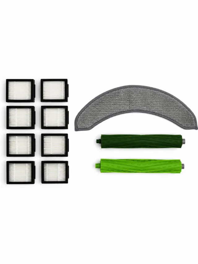 AllSpares Onderdelenset Stofzuiger geschikt voor iRobot Combo J7 / J9 / J10MAX (10st.)