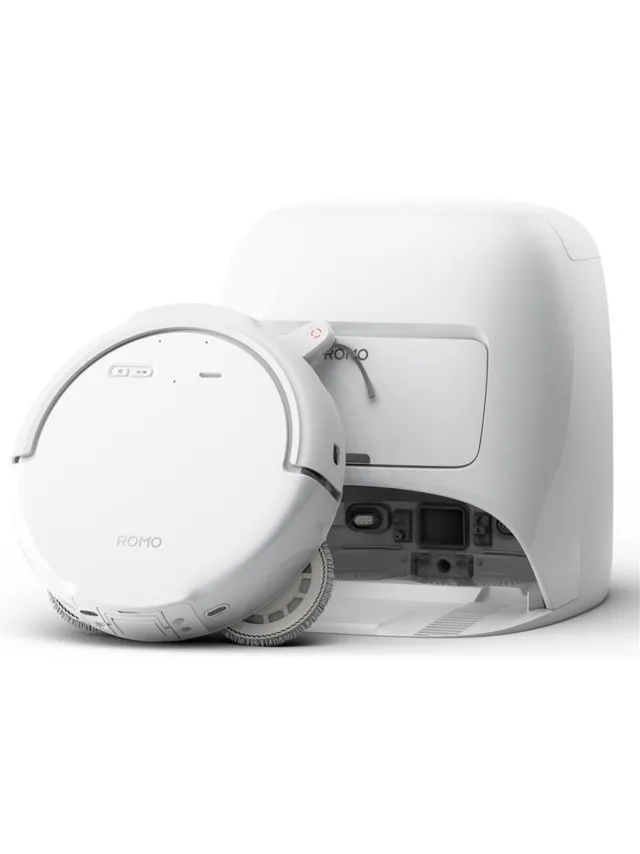 DJI ROMO S – Robotstofzuiger & dweil – Wit – 25.000 Pa – Dock