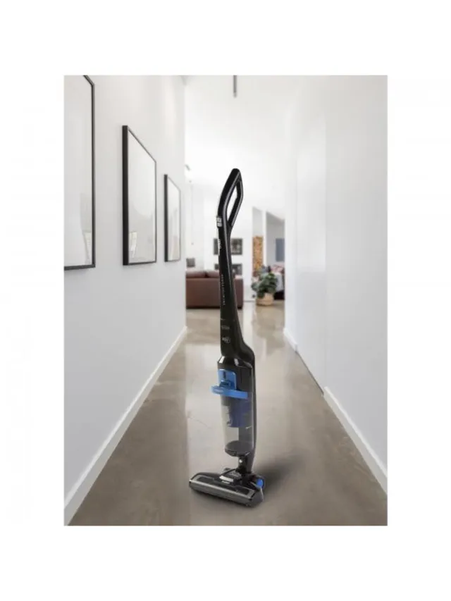 Domo DO221SV - Steelstofzuiger - Ideaal met huisdieren - 29V - Zwart Blauw, Zwart