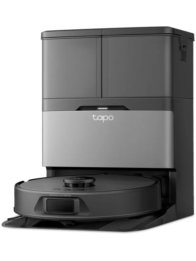 Tapo TP-Link Tapo RV50 Pro Omni - Robotstofzuiger met dweil - Geavanceerd zelfreinigend Omni station - 15000 Pa krachtige zuigkracht - Slimme navigatie en obstakelvermijding zwart