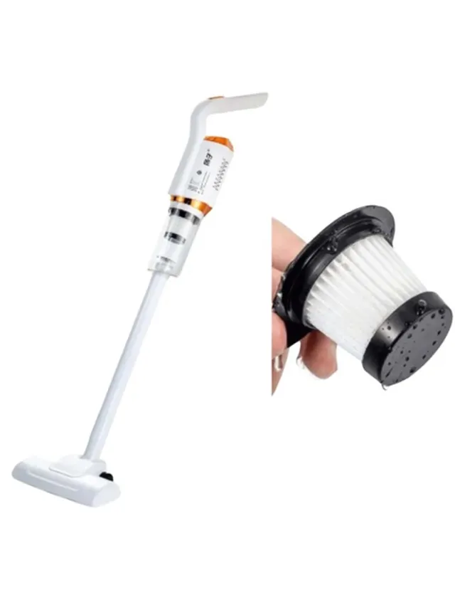 Home & Marker 2-in-1 Stofzuiger en Kruimeldief - Stofzuiger Zonder Zak - Handstofzuiger - Vacuum Cleaner - Met Extra Filter - VACUSTICK Wit
