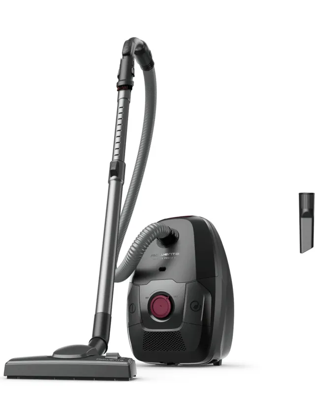 Rowenta Silence Force 7 RO4933 - Stofzuiger met zak - 900W - Hoge zuigkracht - Stil (69 dB) - Extra lang snoer 12 m - HEPA-filter Zwart