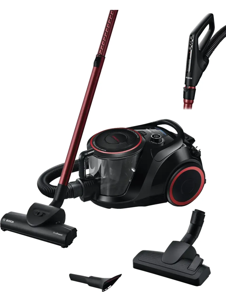 Bosch Serie 6 BGS41POW1 stofzuiger zwart, foto 2