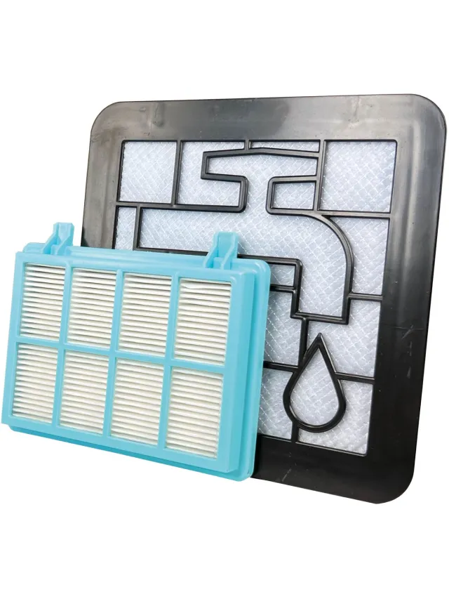 Multaparts filterset HEPA 11 en uitwasbaar filter geschikt voor Philips | O.a. voor Philips PowerPro Compact, PowerPro City, PowerPro Active, 3000 serie, 5000 serie| Voor stofzakloze stofzuigers | Vervanger voor FC8010/01 & FC8010/02