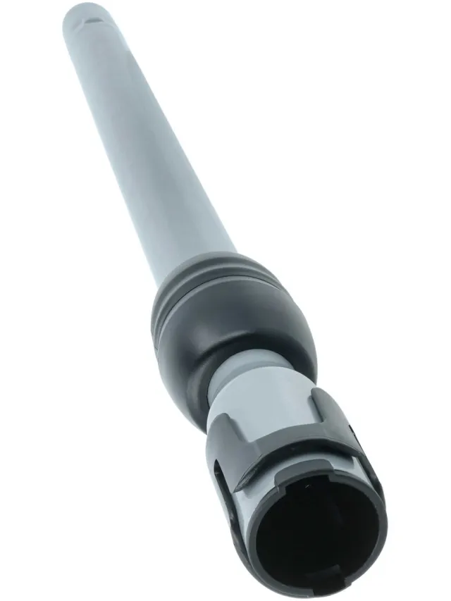 VHBW stofzuigerbuis, compatibel met Siemens VSZ62545GB/03, VSZ6GP1262, VSZ6FCB, VSZ6FCB/01 stofzuigers – 35 mm aansluiting, 61 - 99 cm, zwart-zilver