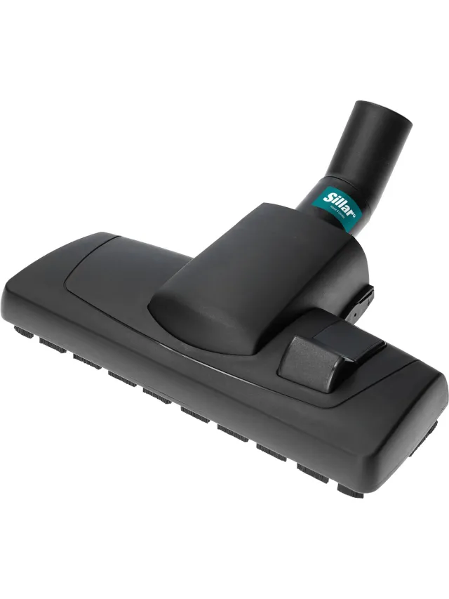 Sillar stofzuigerborstel, stofzuigerhulpstuk met wieltjes, universeel, 35 mm, stofzuigerhulpstuk, geschikt voor stofzuigers van de merken Karcher, Bosch, Miele, Panasonic, Rowenta, Samsung, Siemens, ETA, Moulinex, Profi, Einhell, vervanging Zwart