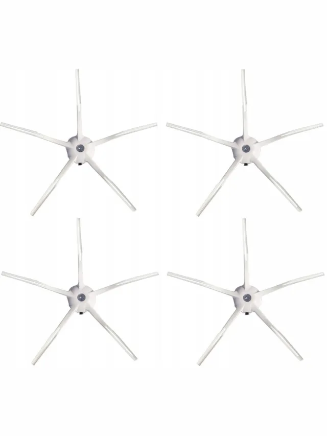 AreoSe Zijborstels voor RoboRock S5 S6 S7 Q7 - 4 stuks