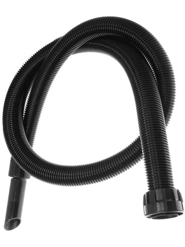 Numatic Conische FloMax stofzuigerslang compleet - 2 meter - slang geschikt voor Henry en Hetty stofzuiger Zwart