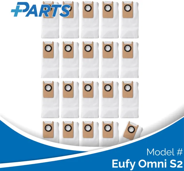 Plus.Parts Eufy Omni S2 Stofzakken (20 Stuks, Plus.Parts® alternatief voor T29B9) Overig