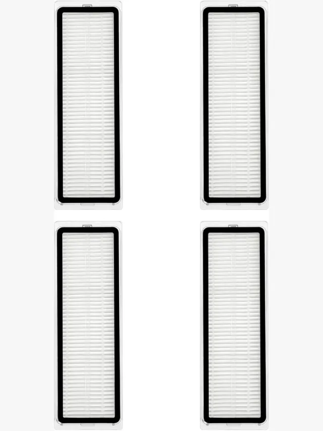 Geschikt voor Xiaomi (Merkloos) 4 STKS HEPA-filters Vervangend Deel Robot Stofzuiger Accessoires gescht voor Xiao-mi Mijia X20 MAX/X20 PRO Veegmachine Wit