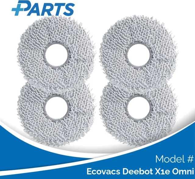 Plus.Parts Ecovacs Deebot X1e Omni Dweilpads (4 Stuks, Plus.Parts® alternatief voor 201-2425-10B0) Overig