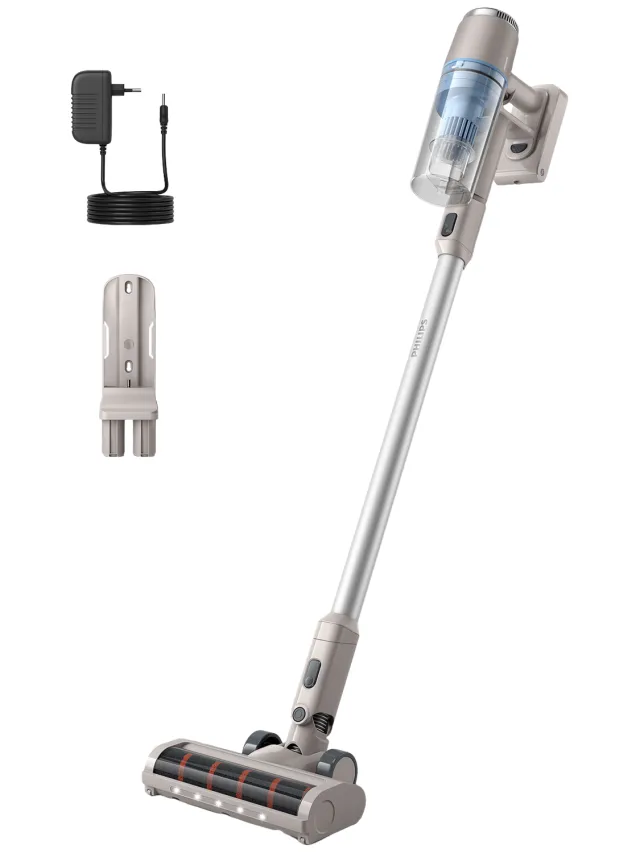 Philips Xc2011/01 - Steelstofzuiger Incl. Kruimelzuiger Accuduur 40 Min Wit Witgrijs