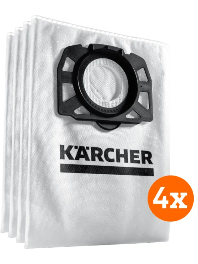 Kärcher Karcher Stofzuigerzak voor WD 4/5/6 (4x)