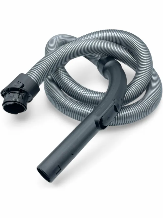 Fixem Stofzuigerslang geschikt voor Miele C3, S6 & S8 - 7863555, 10563760, 7461615 & 10721260 – 2 meter – Slang Compleet zwart