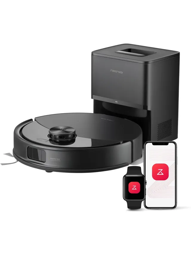 Roborock DailyDamaar stofzuiger - Robotstofzuiger - Dweilrobot - Vloerreiniger - 10.000 Pa zuigkracht - Dubbel anti-klit systeem - Zwart