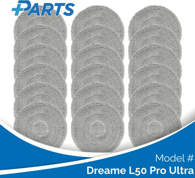 Plus.Parts Dreame L50 Pro Ultra Dweilpads (18 Stuks, Plus.Parts® alternatief voor RMP8) Overig