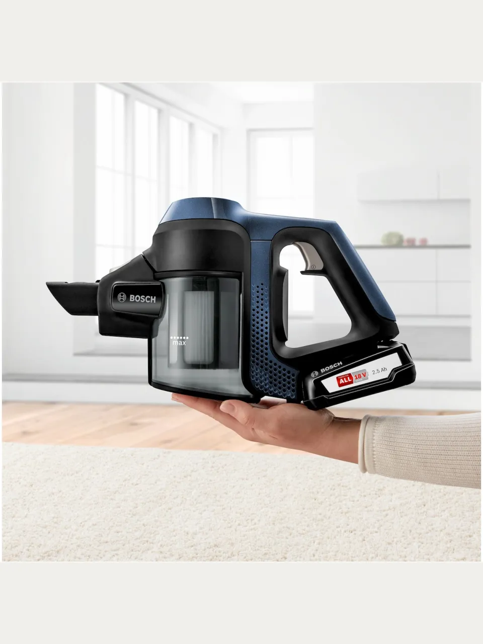Bosch BCS611P4A steelstofzuiger zwart, foto 3