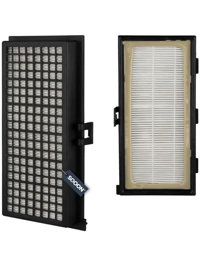 SQOON HEPA-filter geschikt voor Miele S300i t/m S858i, S2000 t/m S2999 en S7000 t/m S7999 - Gelijk aan SF-AH30 / SF-AAC30 / SF-AA30 / 04854915 Zwart