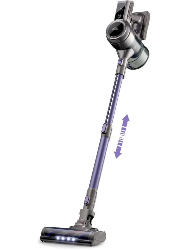Solis Flexi Vac Cleaner 350 Steelstofzuiger - Stofzuiger zonder zak - Stofzuiger tot 26 kPa zuigkracht - incl Muurbeugel Grijs