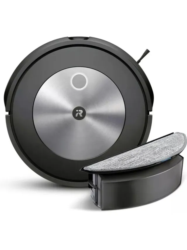 Irobot Roomba Combo j5 Robotstofzuiger met Dweilfunctie - Objectdetectie en vermijding - Ideaal voor Huisdieren - j5178 Donkergrijs