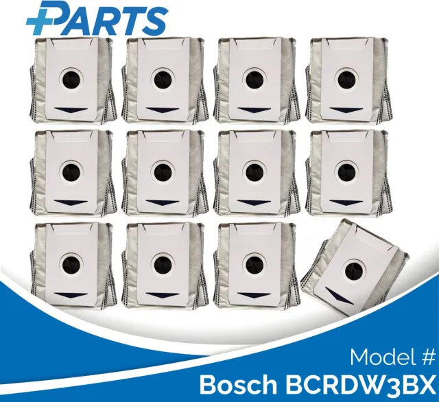 Plus.Parts Bosch BCRDW3BX Stofzakken (12 Stuks, Plus.Parts® alternatief voor BHZRDBAB) Overig