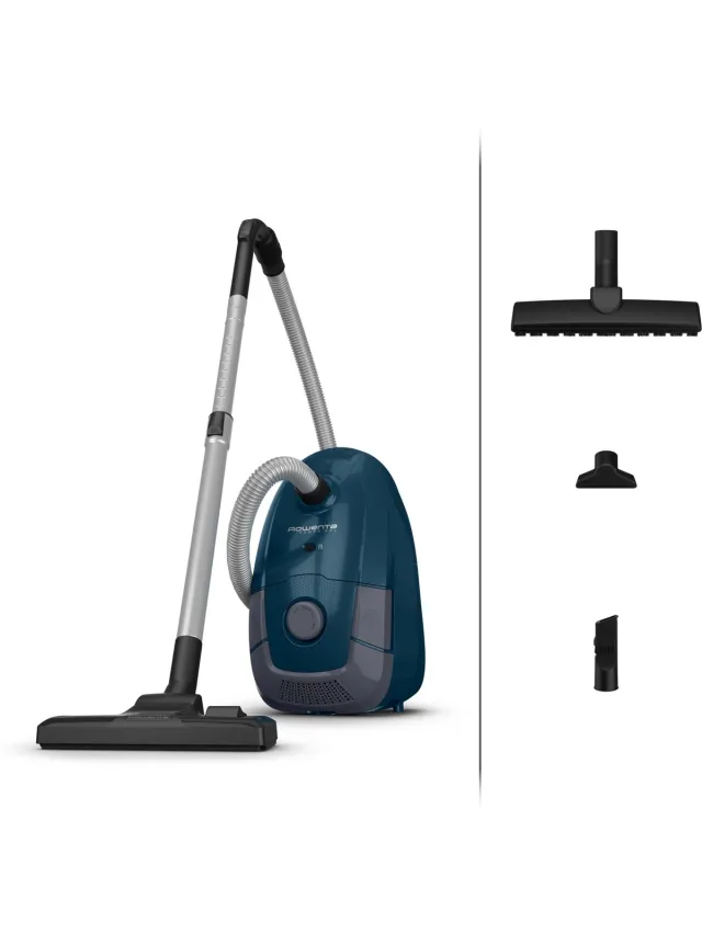 Rowenta Power XXL RO3126 - Stofzuiger met Zak - Grote Capaciteit - Geschikt voor Grote Huizen - Inclusief Accessoires Blauw
