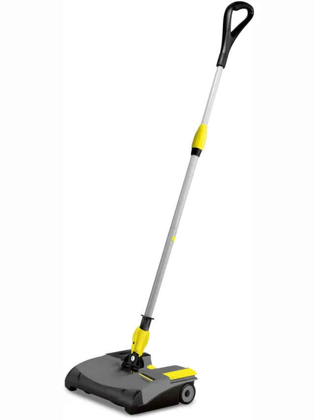 Kärcher EB 30/1 Professional Elektrische Bezem - Lithium-ion accu - Werkbreedte 30 cm - Geluidsniveau 56 dB(A) - Accuduur max. 51 min. - Incl. snellader Zwart