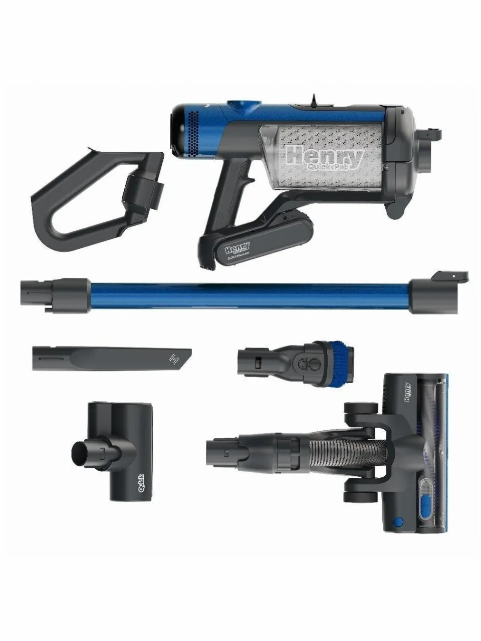 Numatic Henry Quick Pet HEN100B steelstofzuiger blauw, foto 2