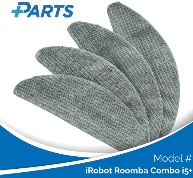 Plus.Parts iRobot Roomba Combo i5+ Dweilpads (4 Stuks, Plus.Parts® alternatief voor 4822643) Overig