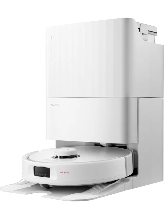 Roborock Qrevo MaxV robotstofzuiger Zakloos Wit